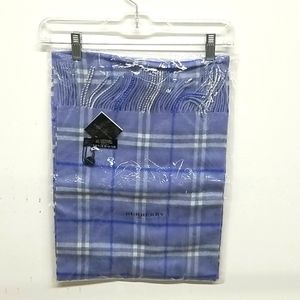 Burberry London blue cashmere scarf